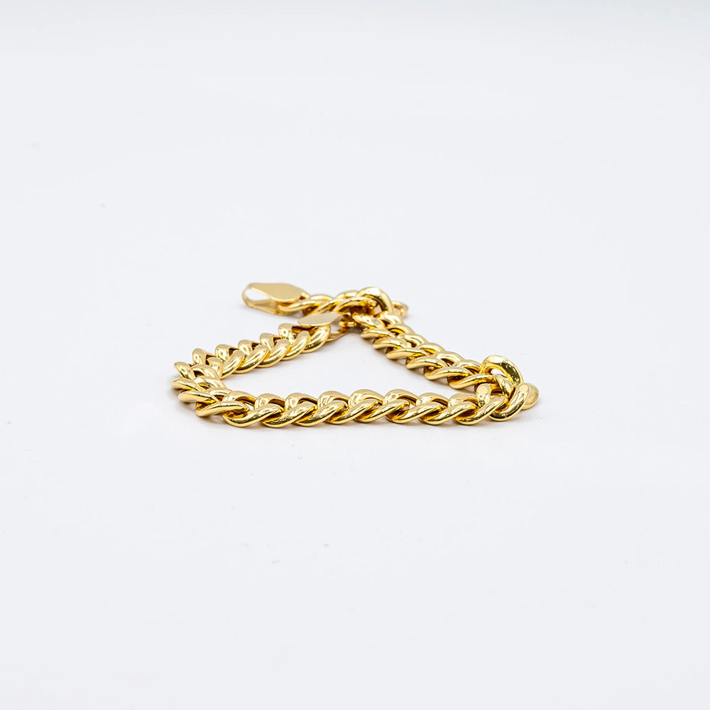 18k Yellow Gold Cuban Link Bracelet | 7.5"