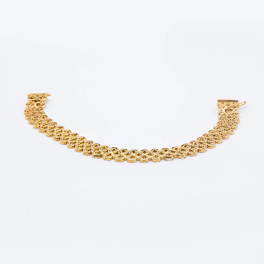 18k Yellow Gold Link Bracelet | 8"