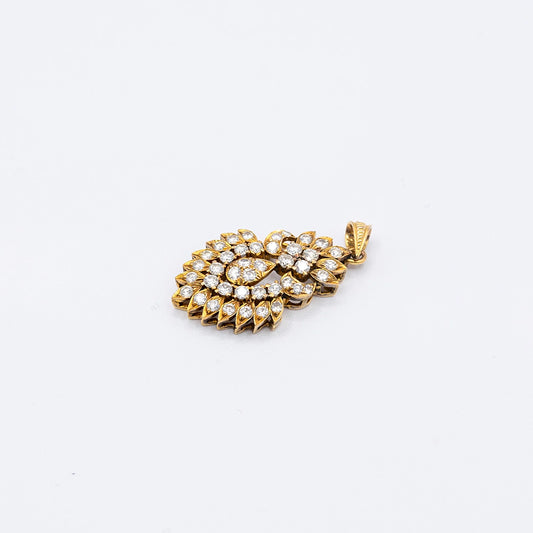 18k Yellow Gold Diamond Pendant