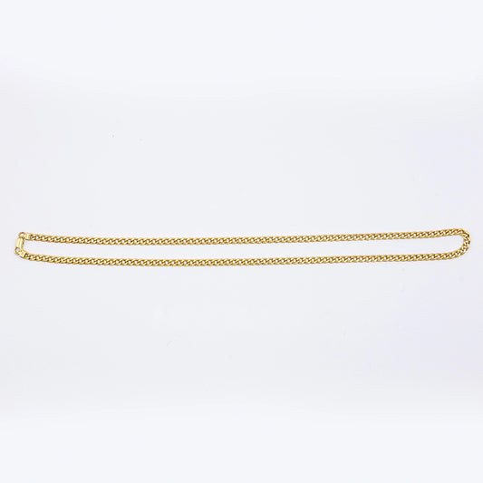 18k Yellow Gold Curb Chain | 23"