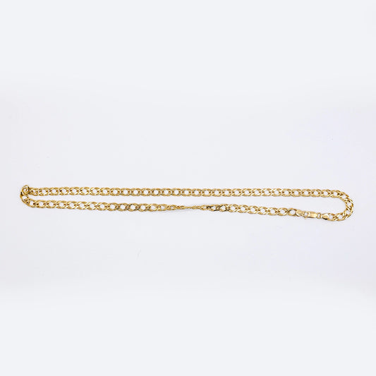 18k Yellow Gold Curb Chain | 21.5"