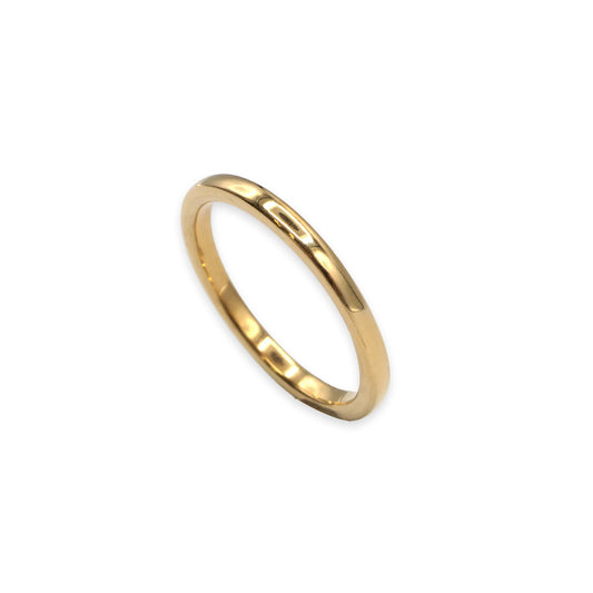 18ct Yellow Gold Wedding Ring – Size N