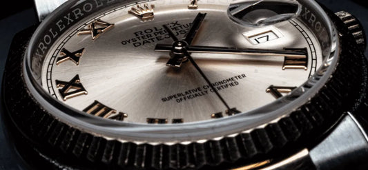 close up of watch dial