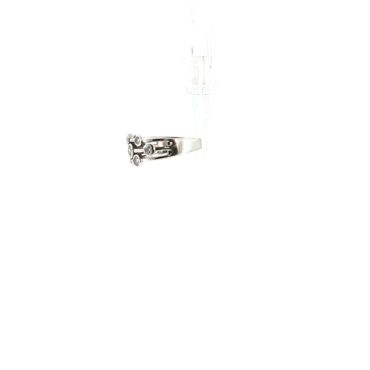18ct White gold Diamond Bubble Raindance Ring