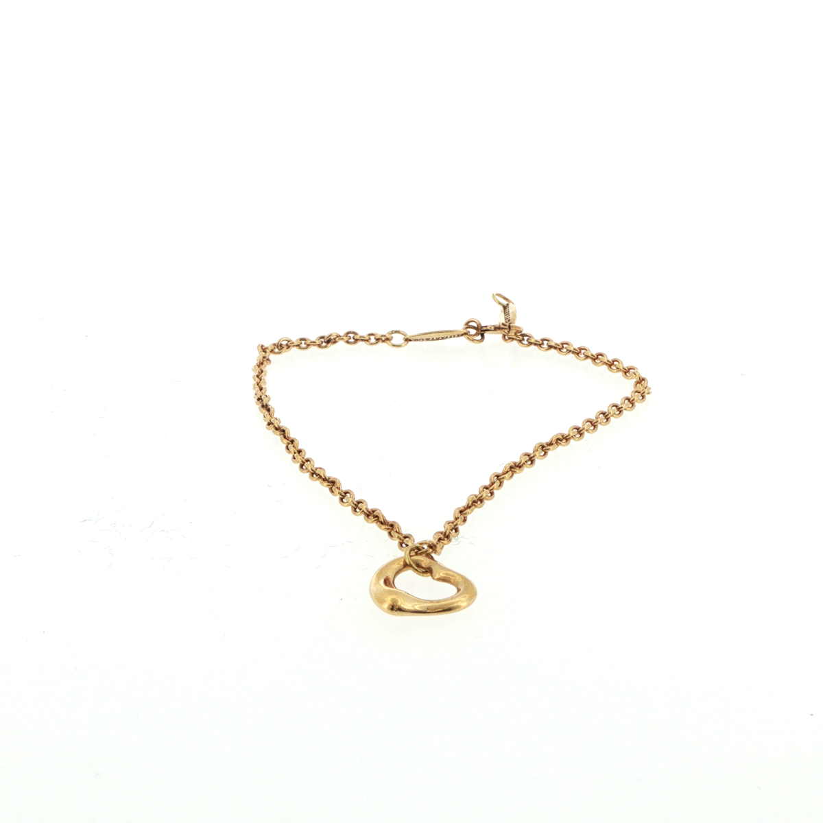 Tiffany & Co. Elsa Peretti Open Heart 18ct Yellow Gold Bracelet