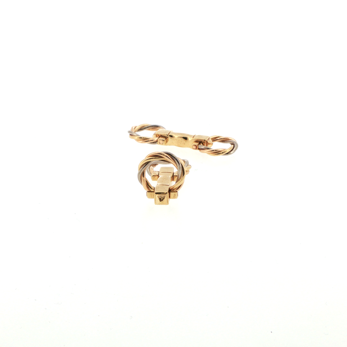 Vintage 1997 Cartier 18ct Two-Tone Gold Cufflinks