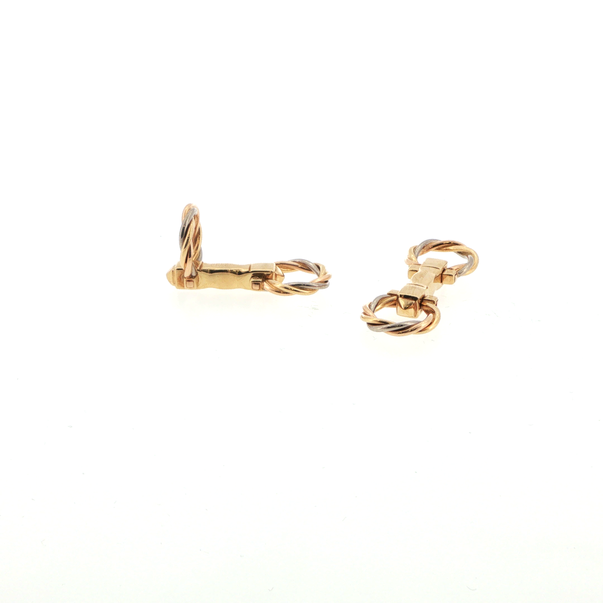 Vintage 1997 Cartier 18ct Two-Tone Gold Cufflinks