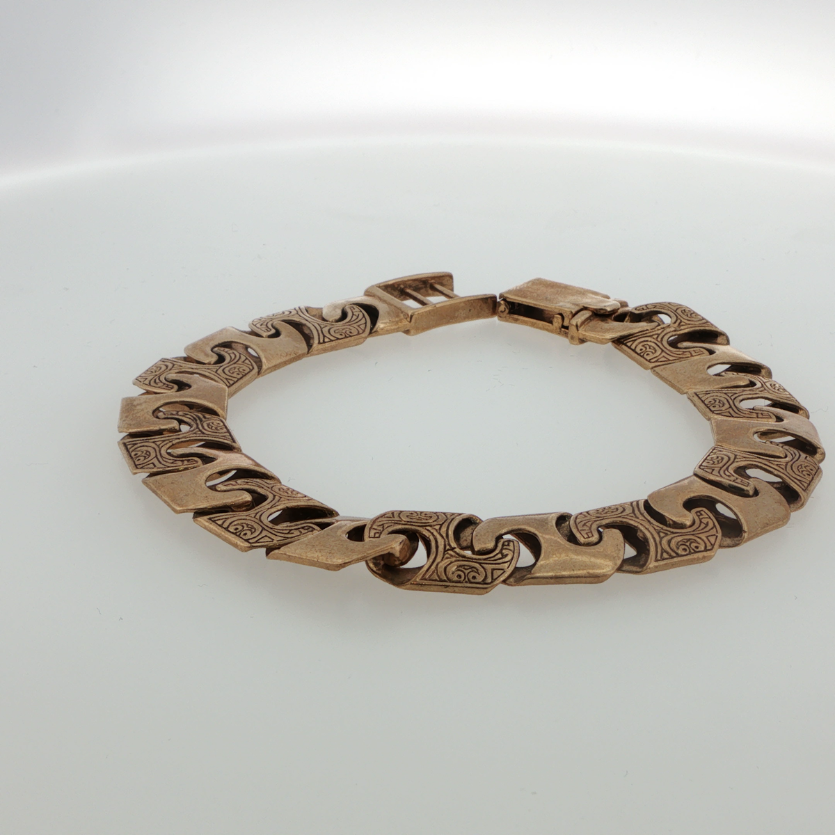 9ct Yellow Gold Ornate Link Bracelet