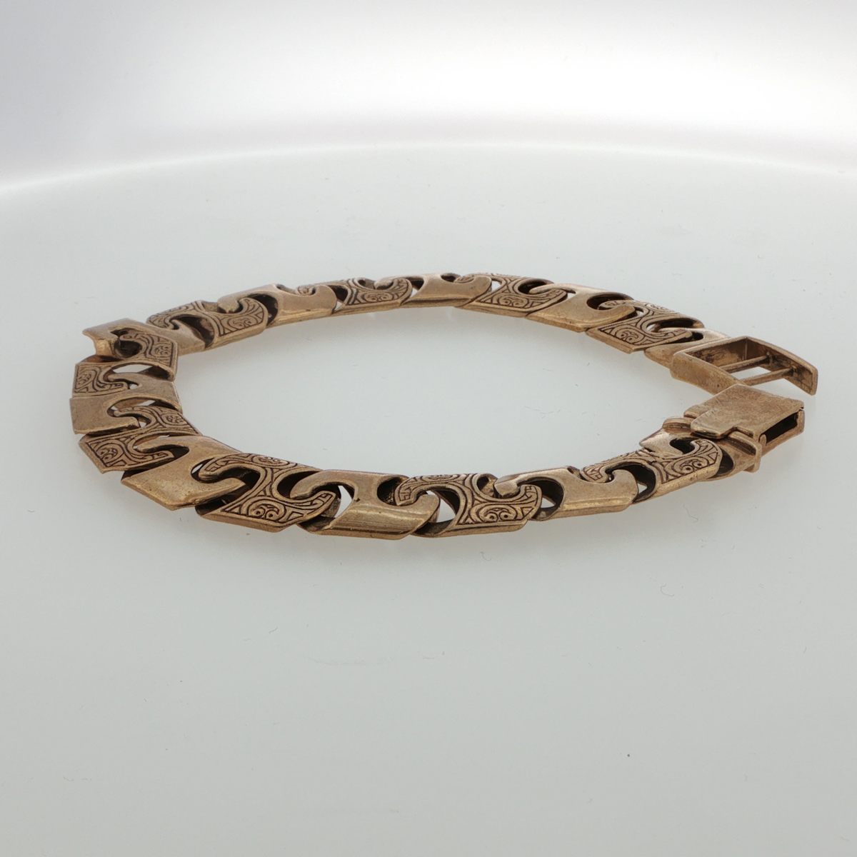 9ct Yellow Gold Ornate Link Bracelet