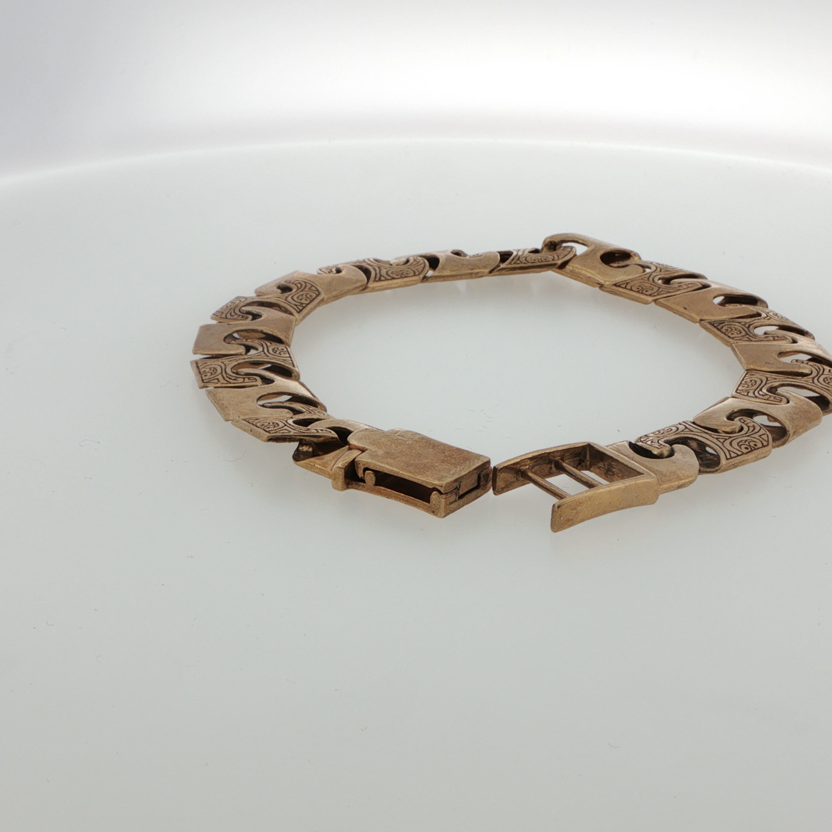 9ct Yellow Gold Ornate Link Bracelet