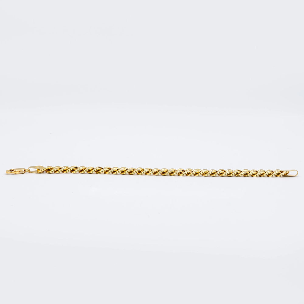 18k Yellow Gold Cuban Link Bracelet | 7.5"