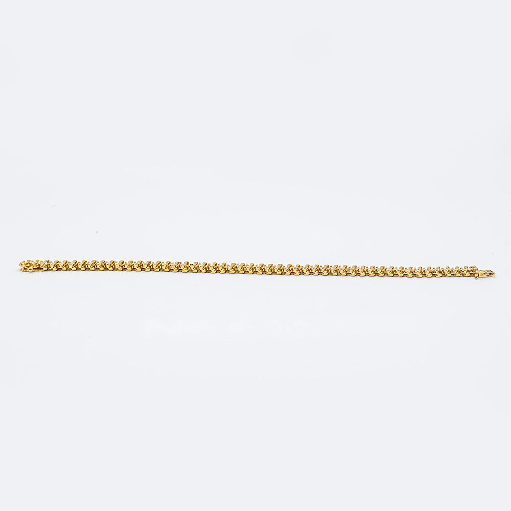 18k Yellow Gold Cuban Link Bracelet | 7.5"
