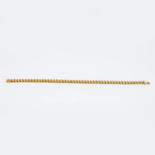 18k Yellow Gold Cuban Link Bracelet | 7.5"