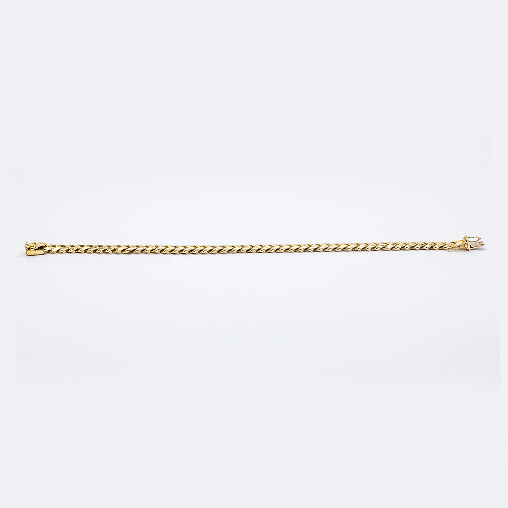 9k Yellow Gold Cuban Link Bracelet | 9"