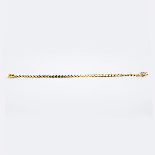 9k Yellow Gold Cuban Link Bracelet | 9"