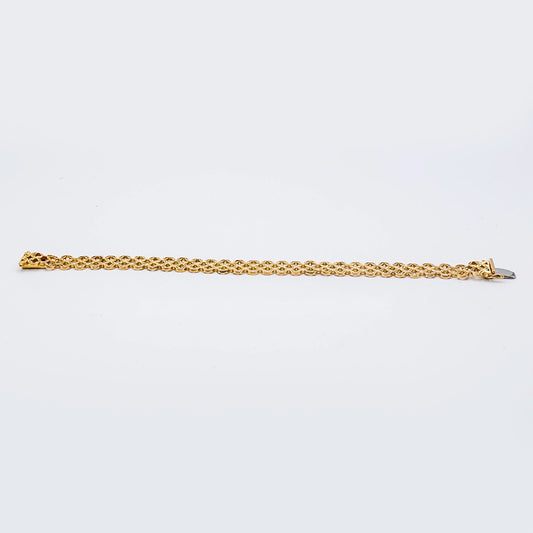 18k Yellow Gold Link Bracelet | 8"