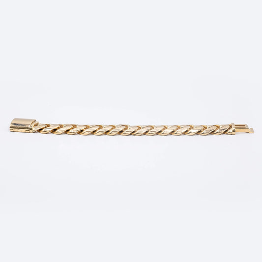 9k Yellow Gold Cuban Link Bracelet | 8.5"