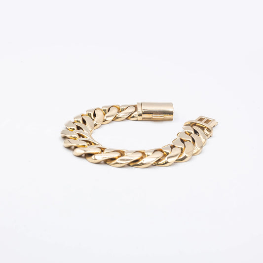 9k Yellow Gold Cuban Link Bracelet | 8.5"