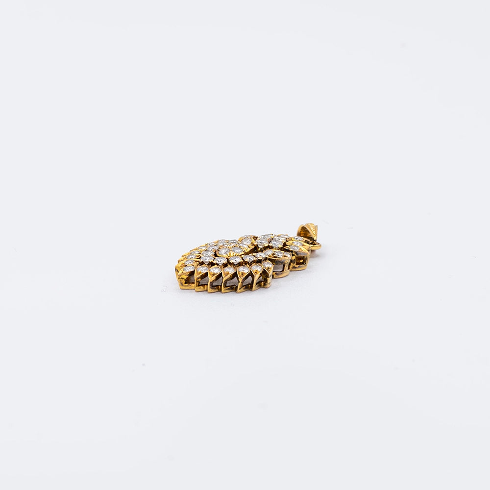 18k Yellow Gold Diamond Pendant