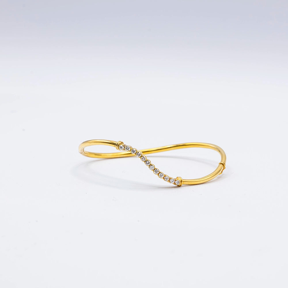 18k Yellow Gold Bracelet with Diamond