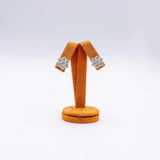 18k White Gold Diamond Stud Earrings | approx. 0.3ct
