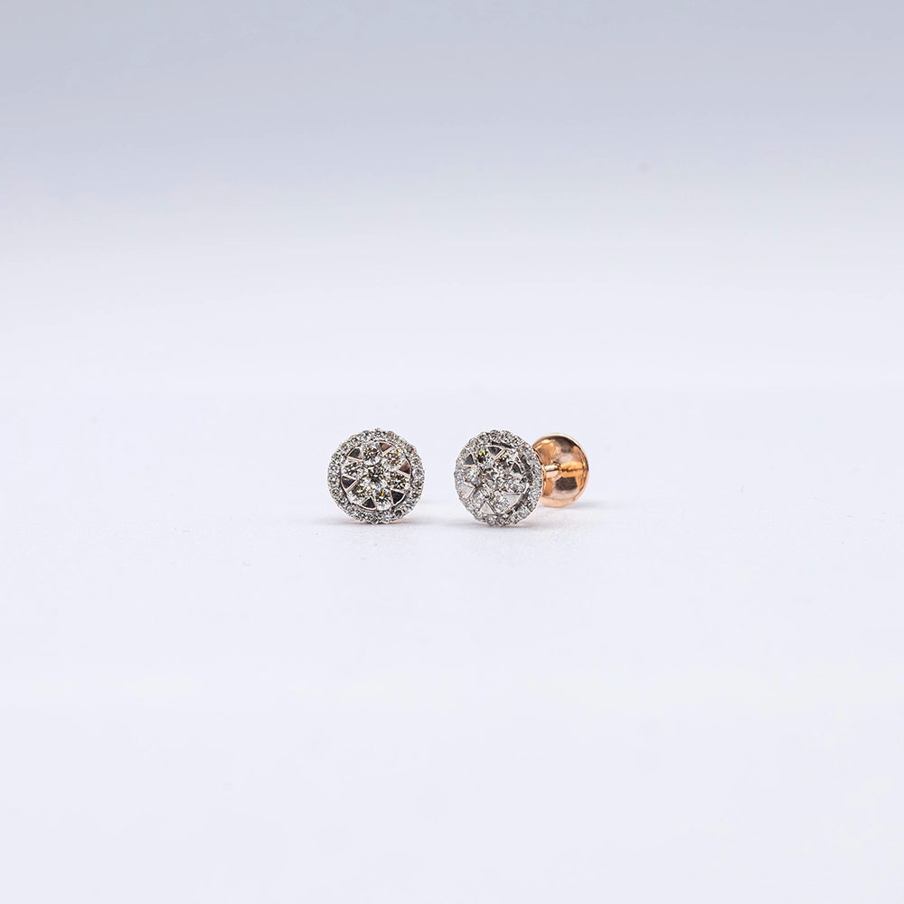 14k Yellow Gold Diamond Stud Earrings | 0.62ct