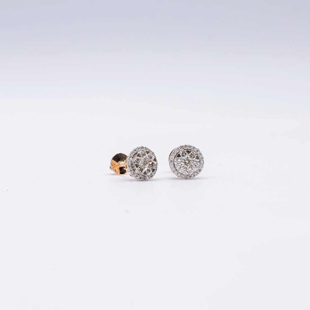 14k Yellow Gold Diamond Stud Earrings | 0.62ct