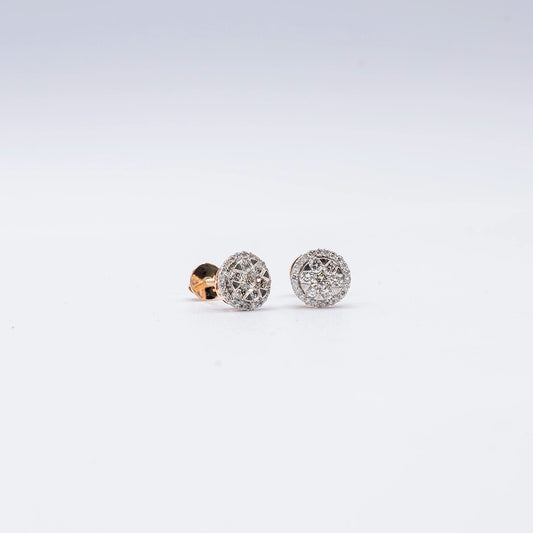 14k Yellow Gold Diamond Stud Earrings | 0.62ct