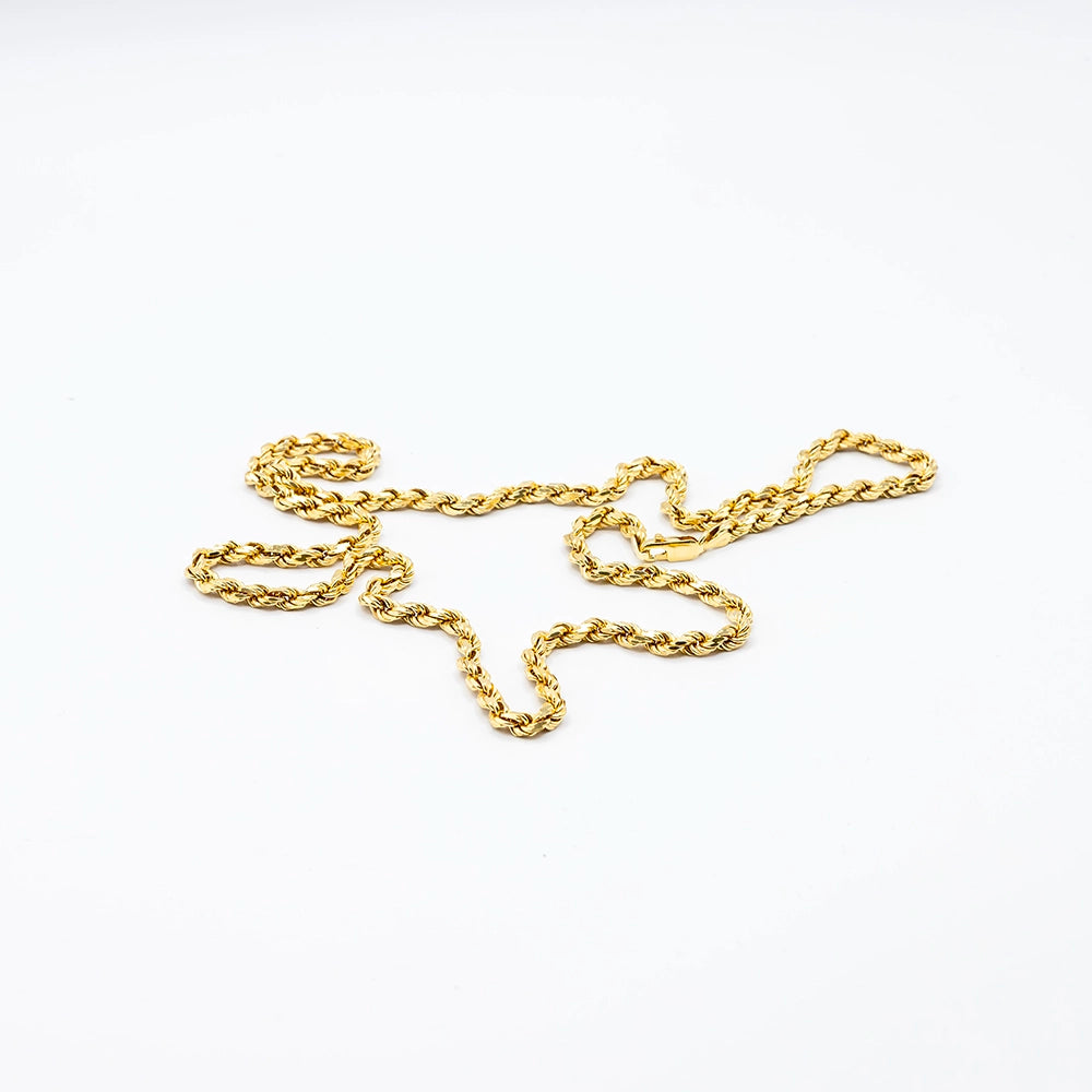 9k Yellow Gold Rope Chain | 24"