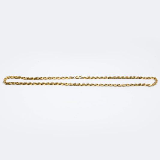 9k Yellow Gold Rope Chain | 28"