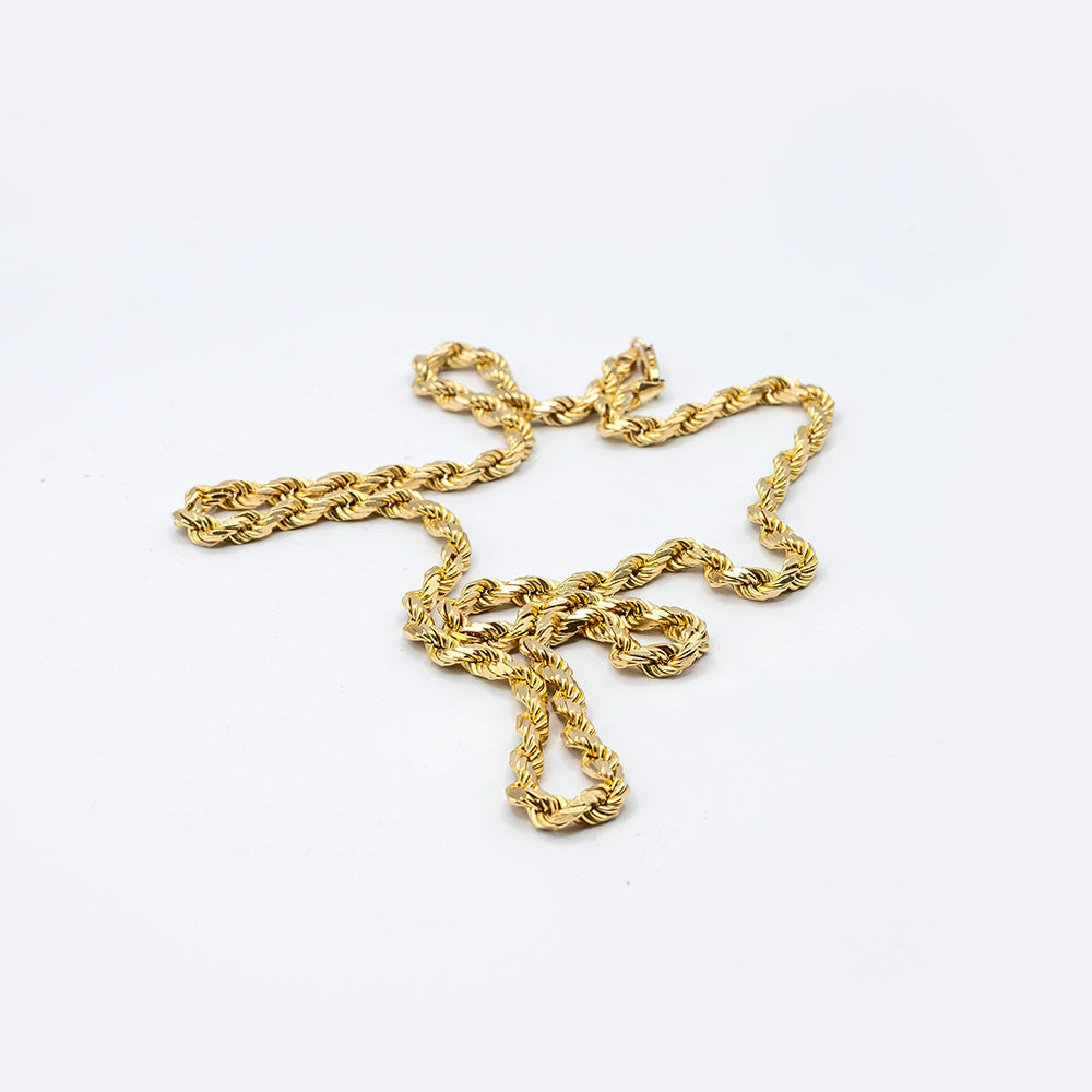 9k Yellow Gold Rope Chain | 28"
