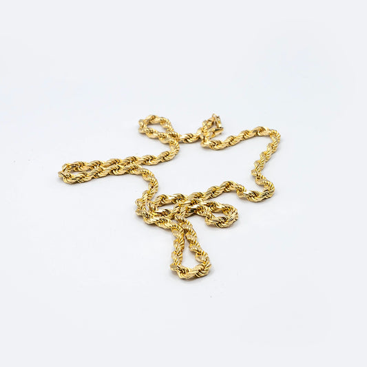 9k Yellow Gold Rope Chain | 28"