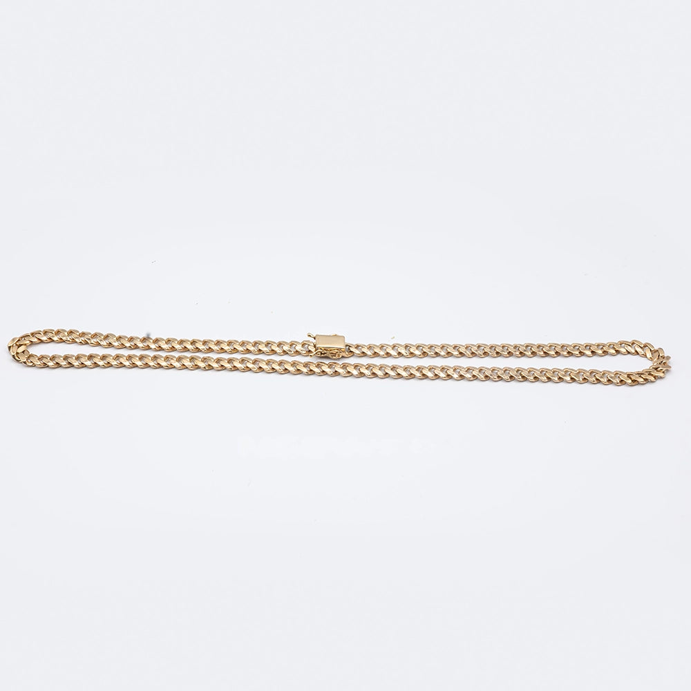 9k Yellow Gold Cuban Link Chain | 28"