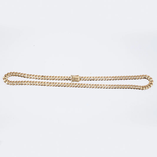 9k Yellow Gold Cuban Link Chain | 28"
