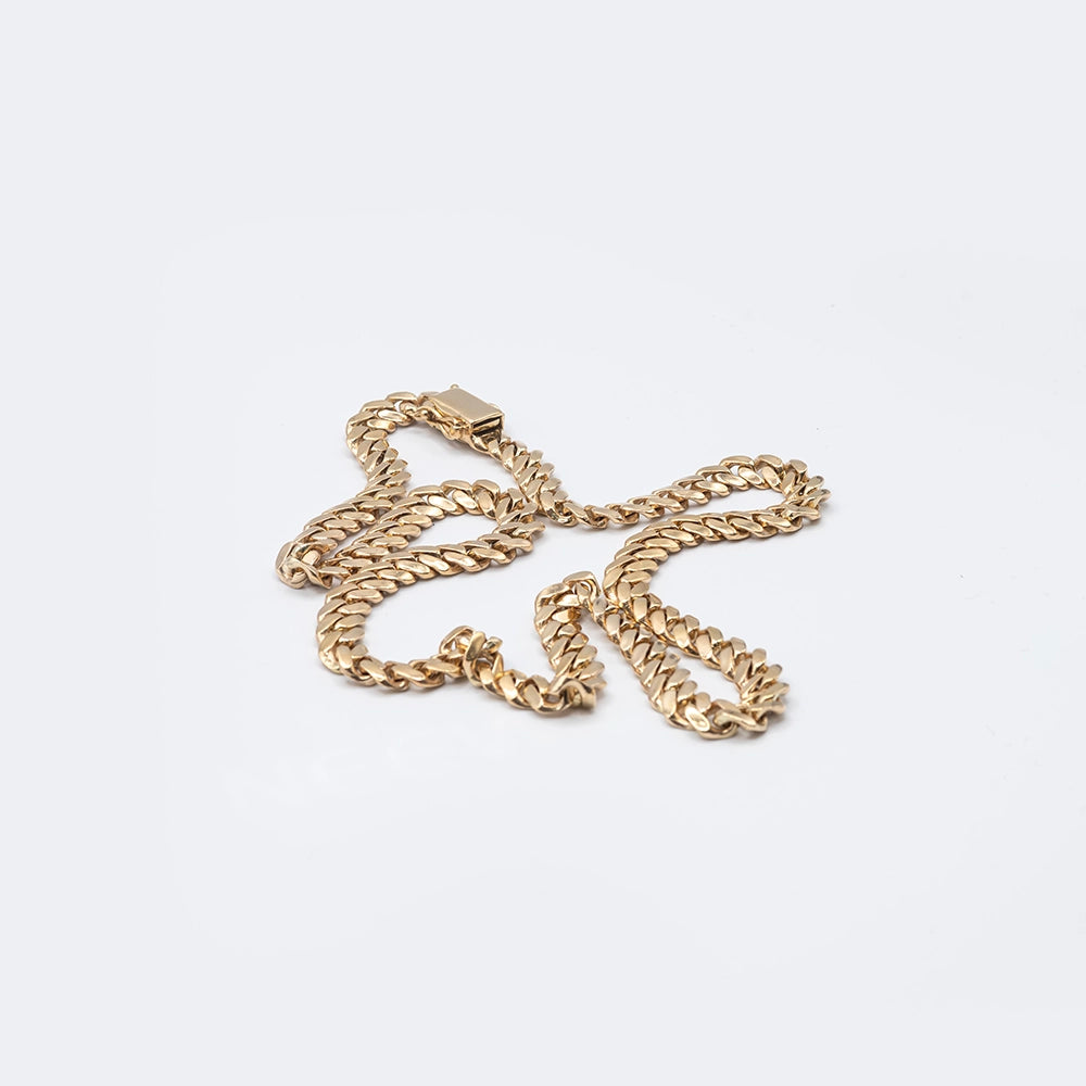 9k Yellow Gold Cuban Link Chain | 28"
