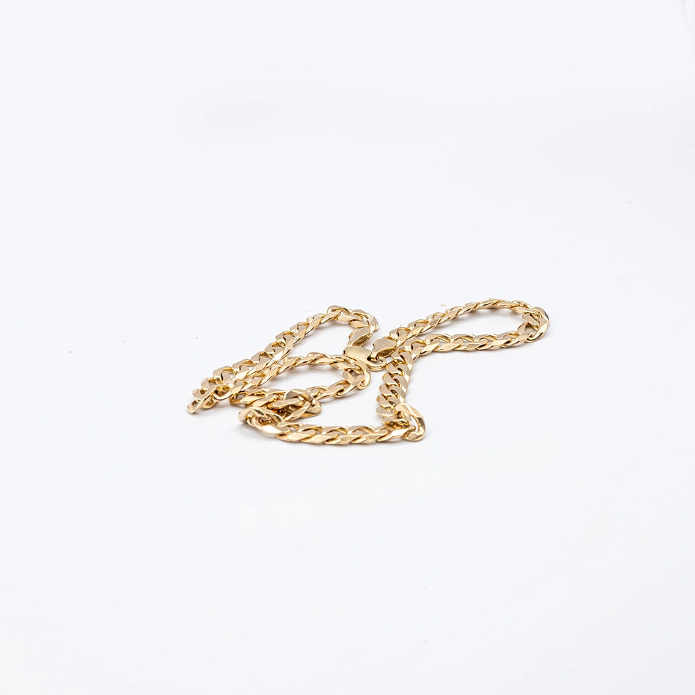 9k Yellow Gold Curb Chain | "28"