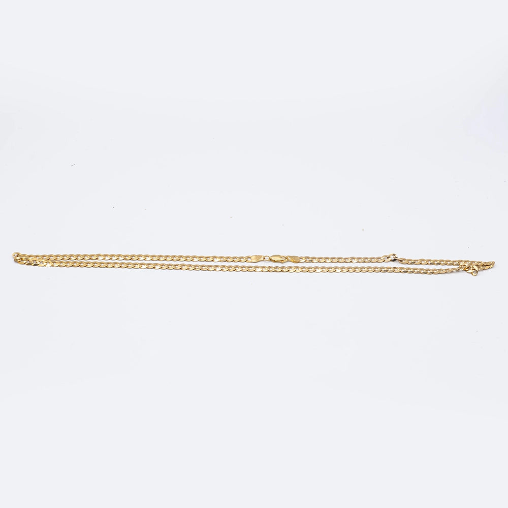 9k Yellow Gold Curb Chain | 20"