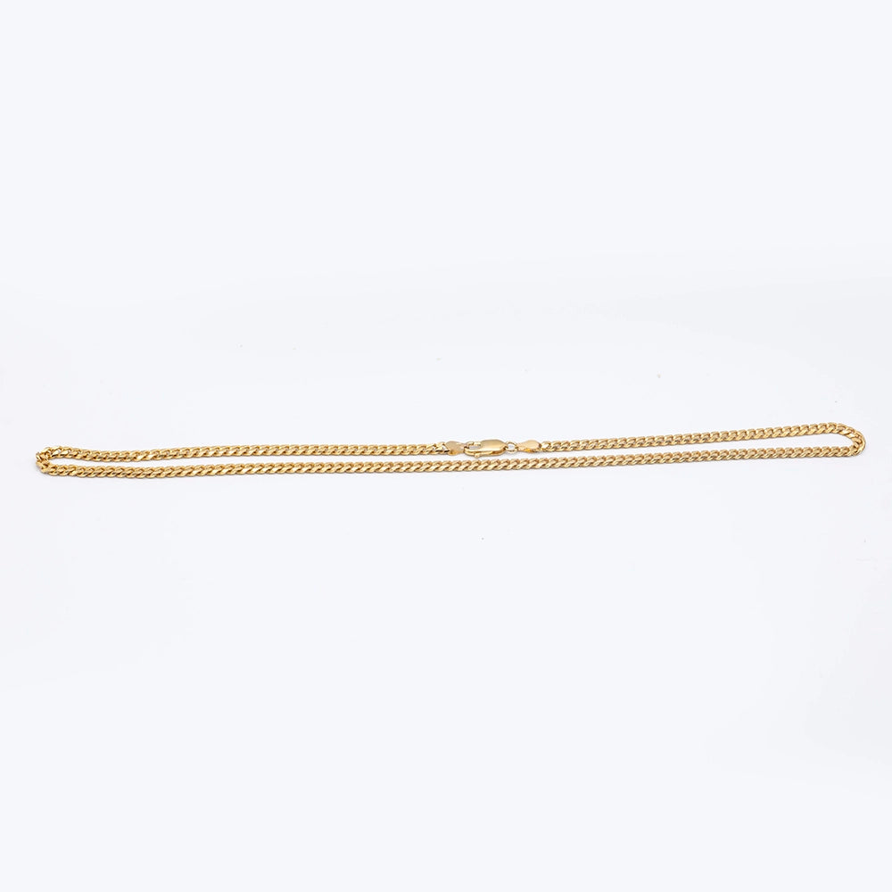 9k Yellow Gold Cuban Link Chain | 20"