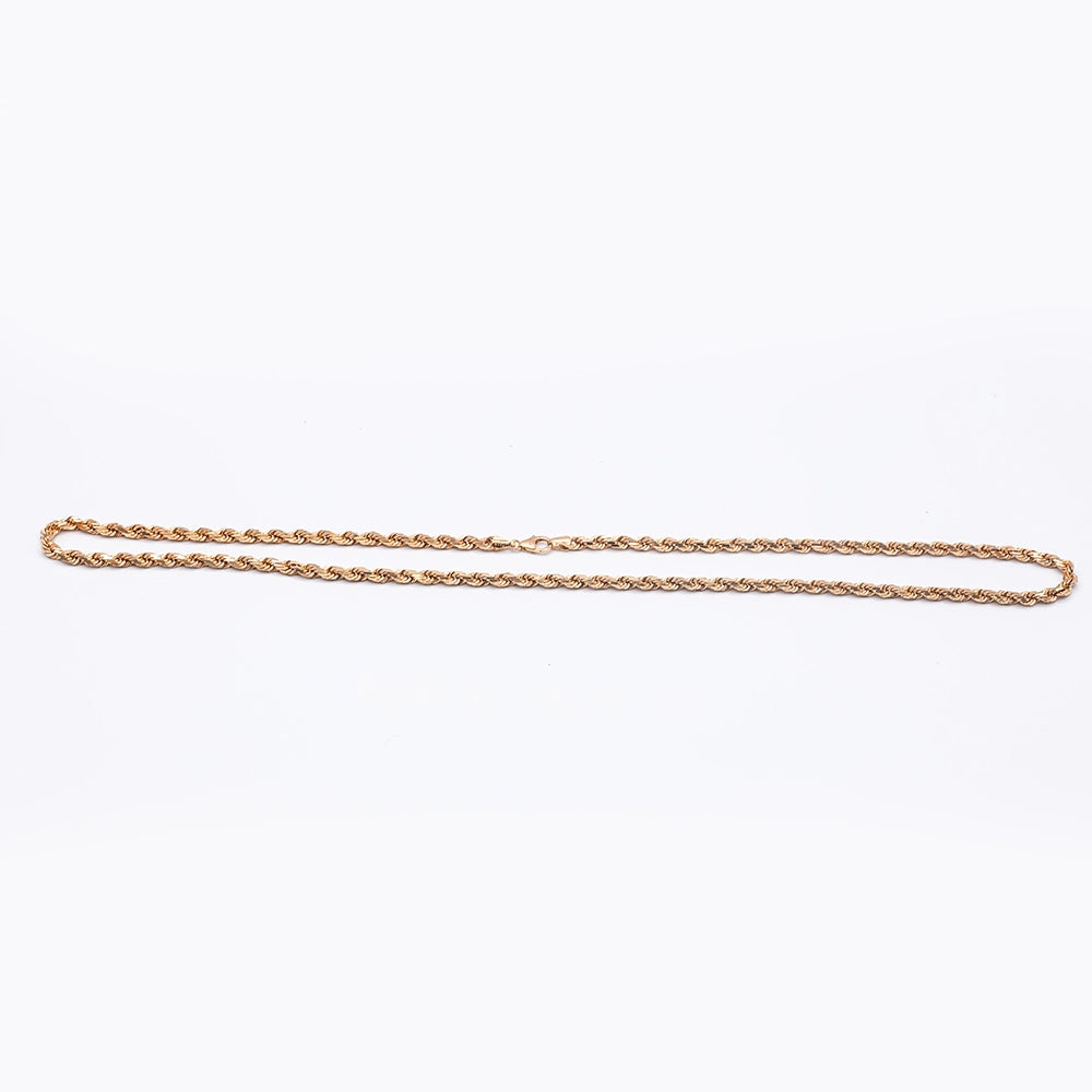 9k Rose Gold Rope Chain | 24"