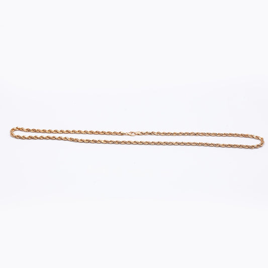 9k Rose Gold Rope Chain | 24"