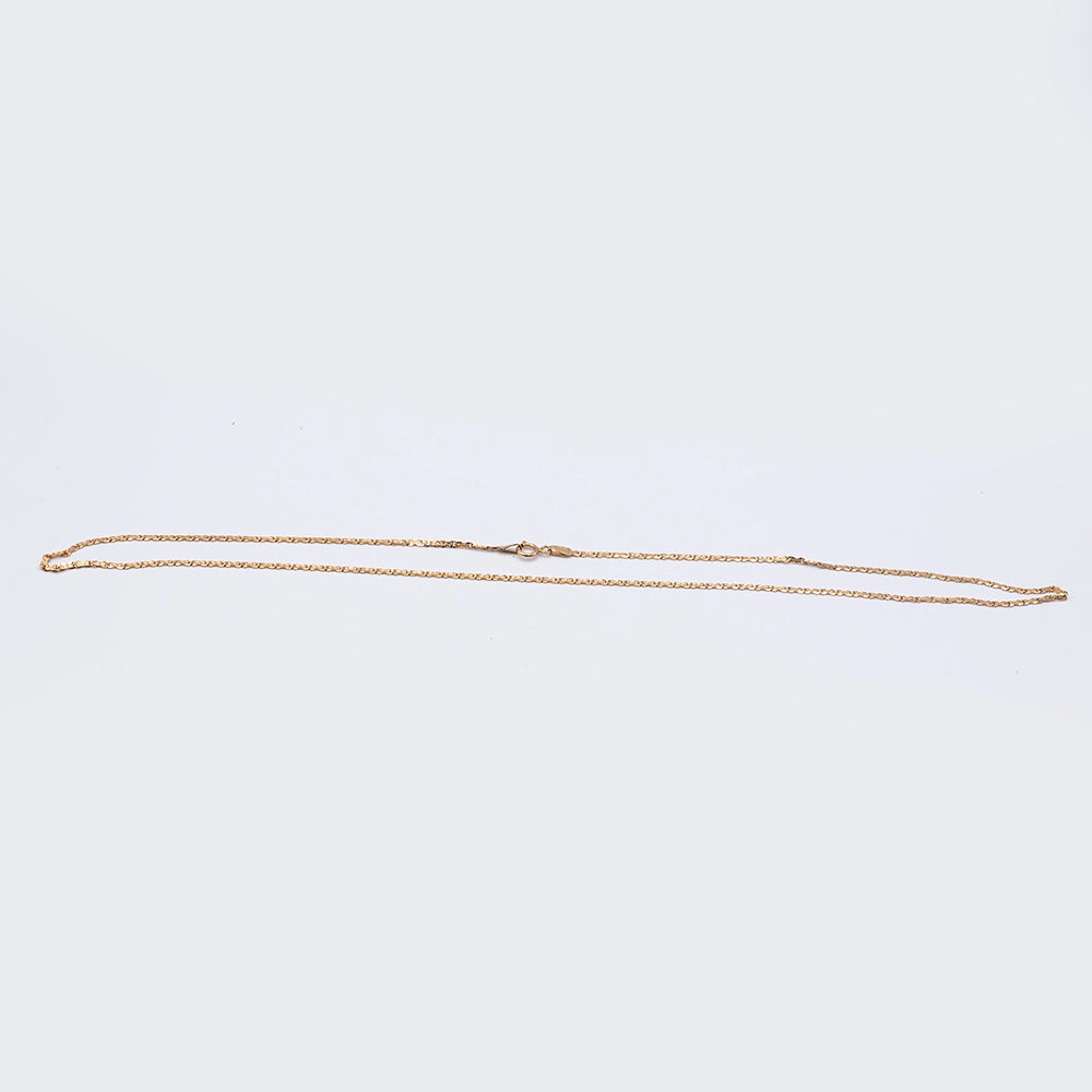 14k Rose Gold Bar Chain | 20"