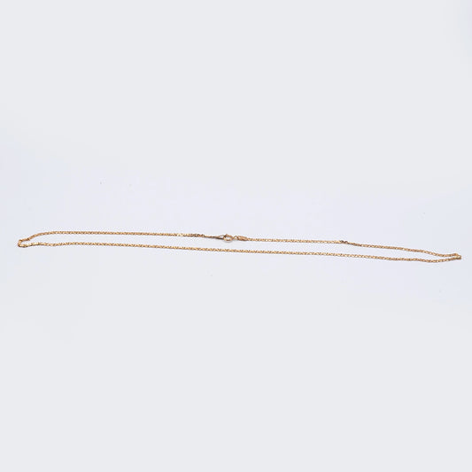 14k Rose Gold Bar Chain | 20"