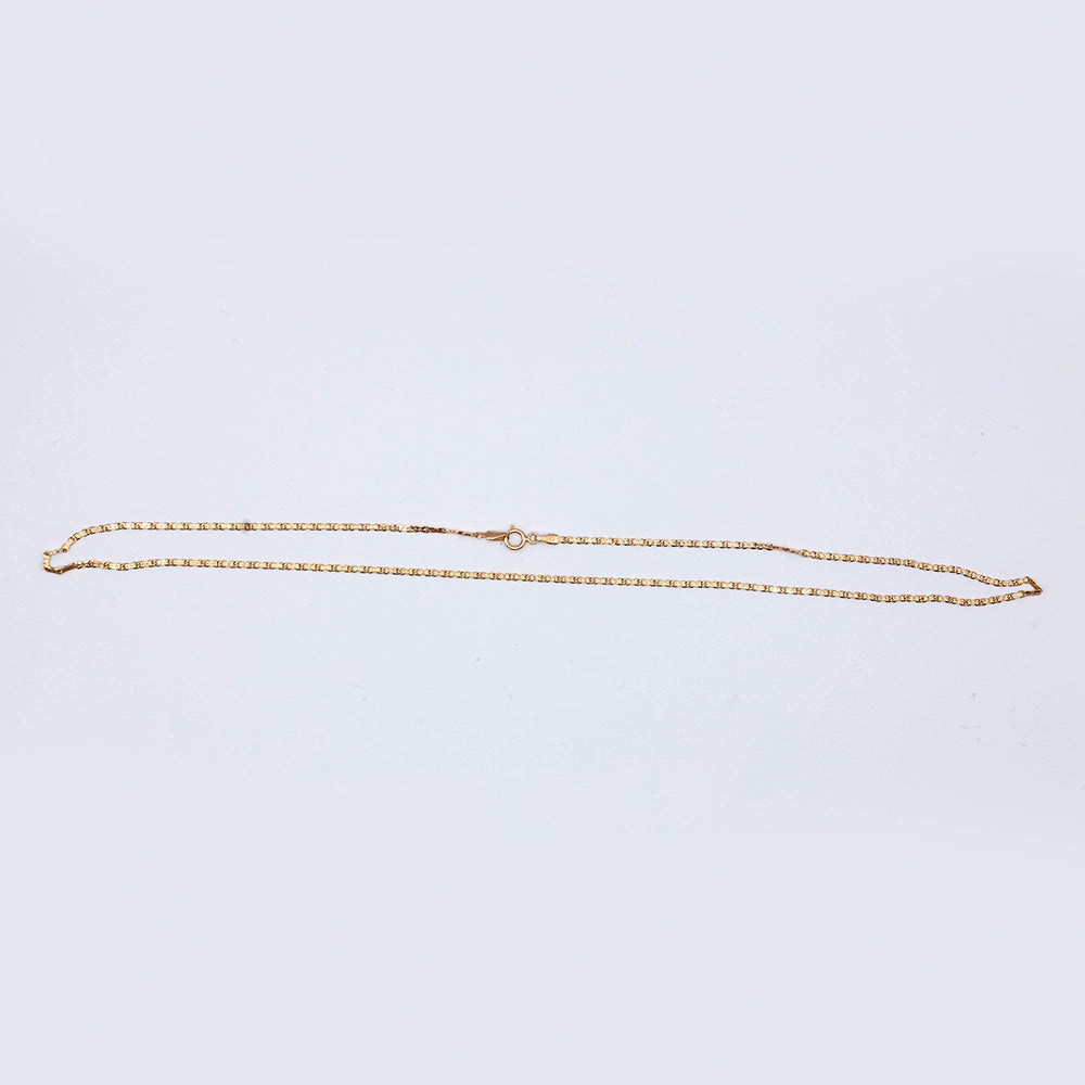 14k Rose Gold Bar Chain | 20"