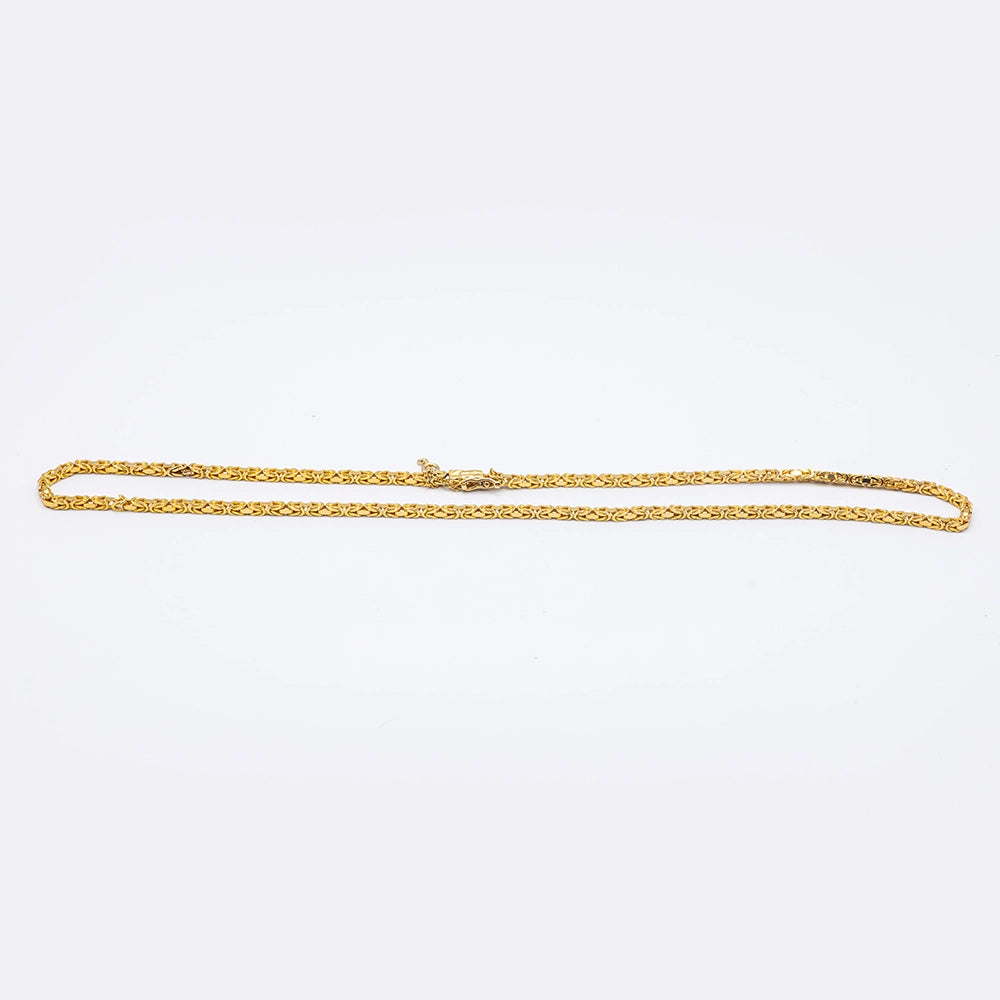14k Yellow Gold Byzantine Chain | 20"