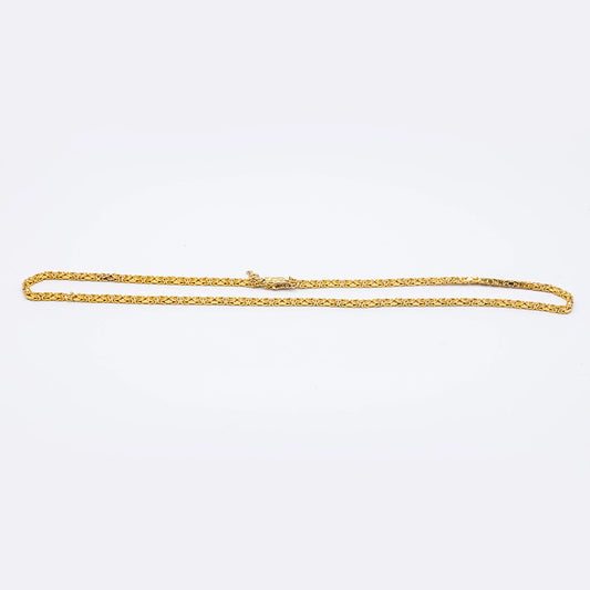 14k Yellow Gold Byzantine Chain | 20"