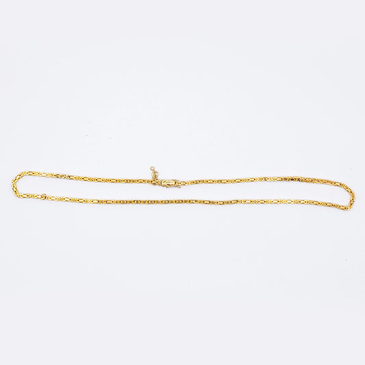 14k Yellow Gold Byzantine Chain | 20"