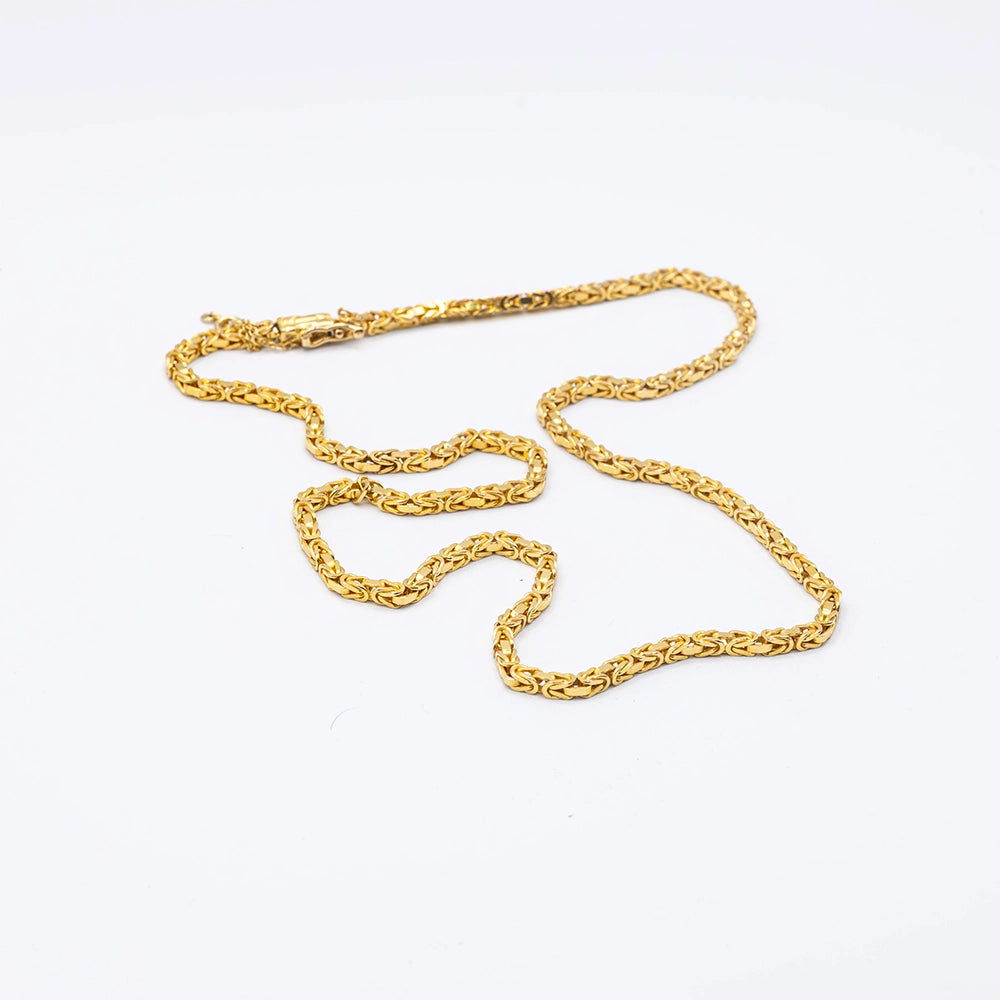 14k Yellow Gold Byzantine Chain | 20"