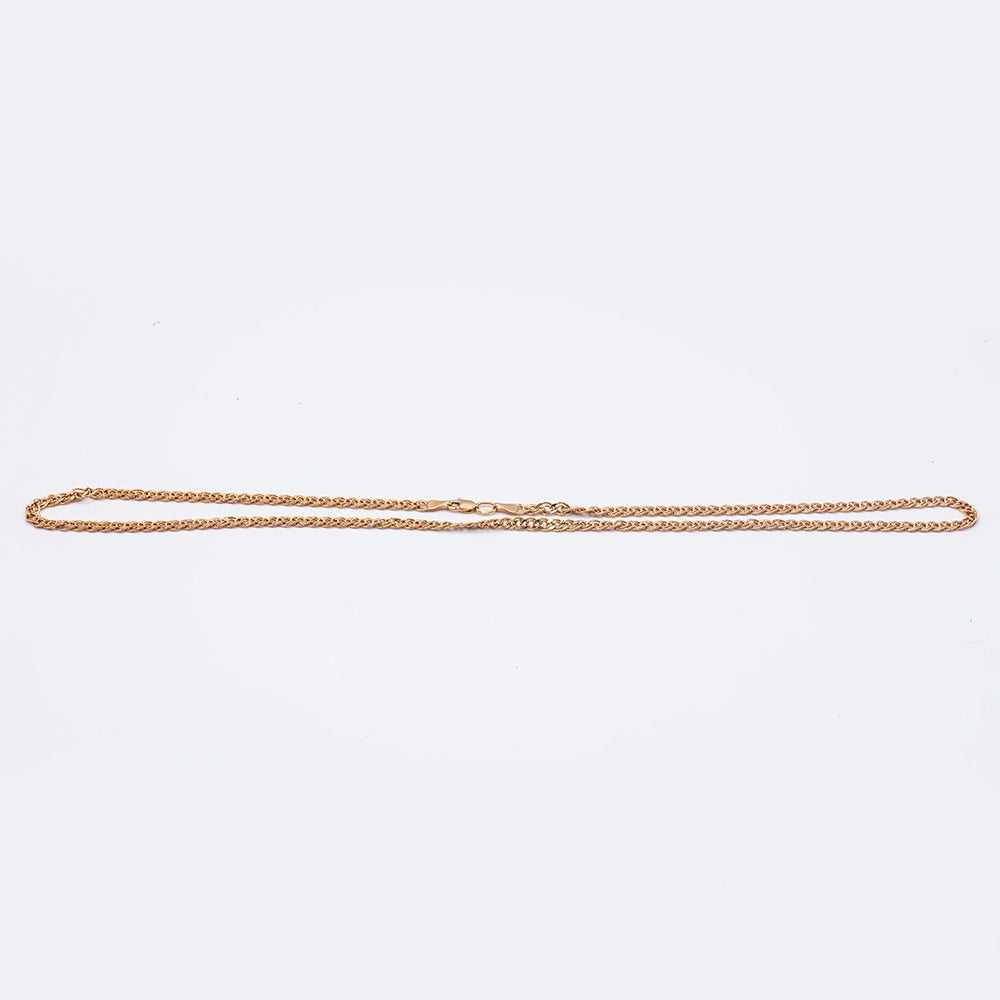 14k Rose Gold Curb Chain | 20"