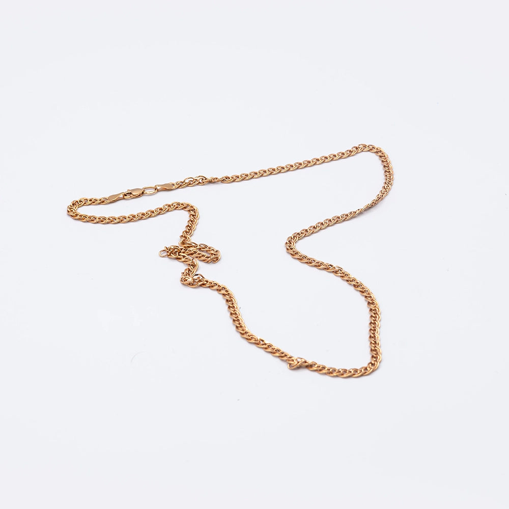 14k Rose Gold Curb Chain | 20"