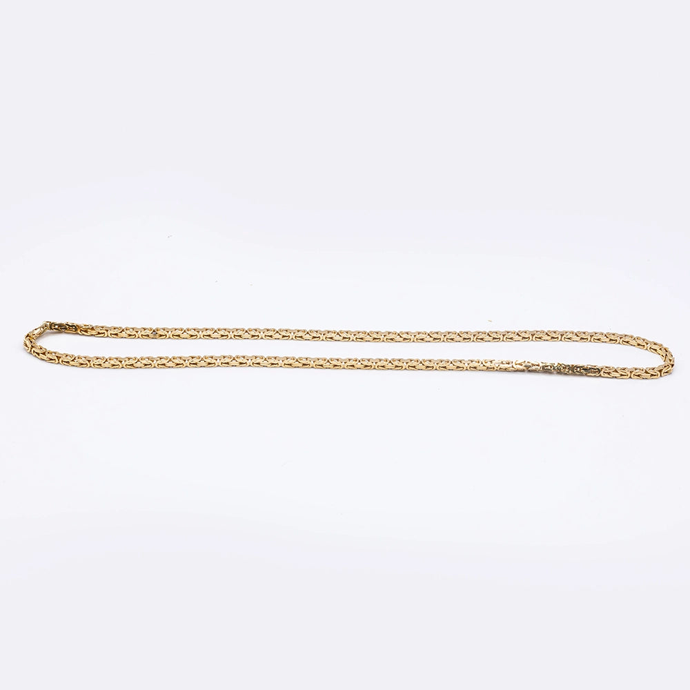14k Yellow Gold Byzantine Chain | 24"